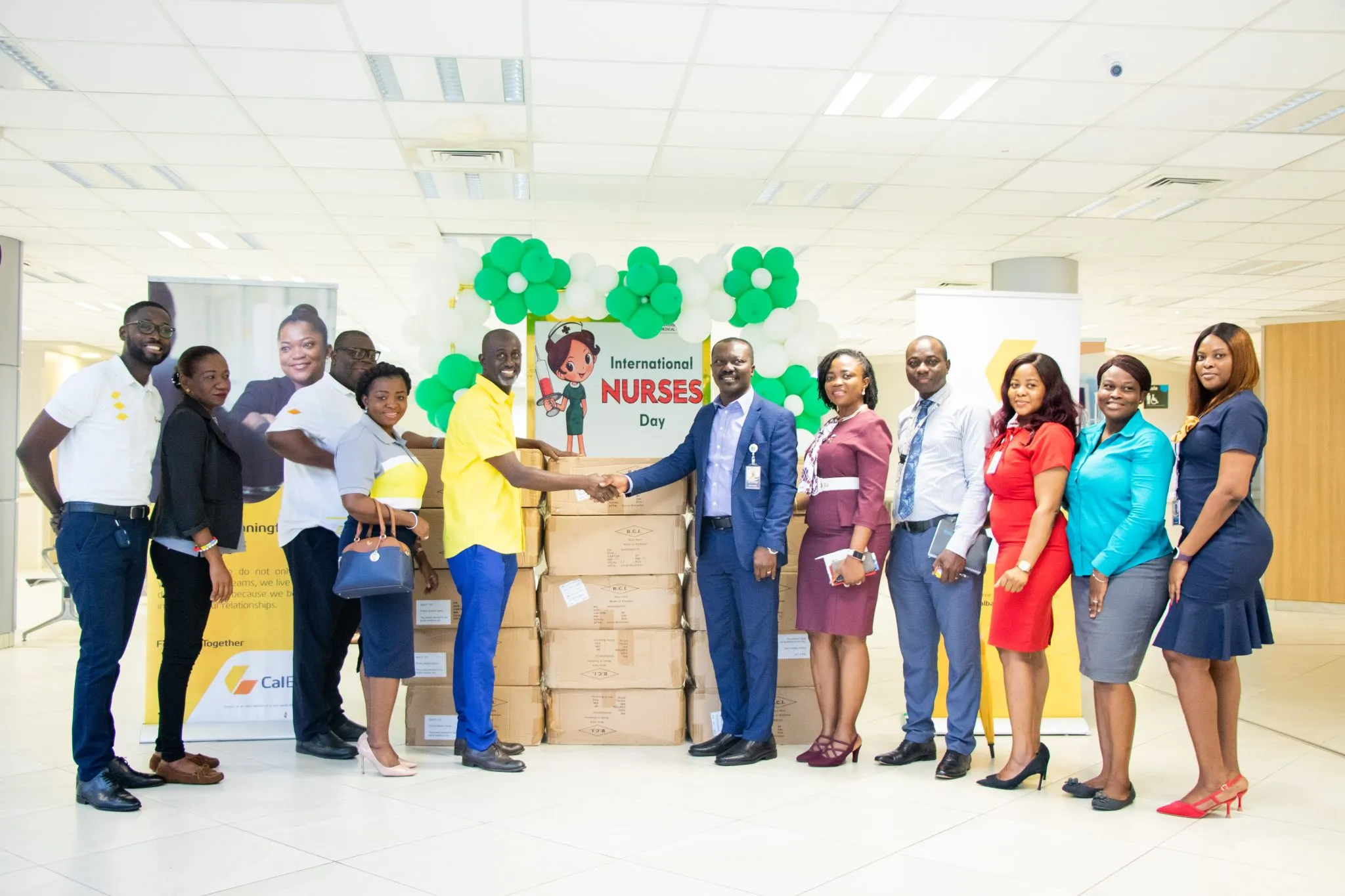 calbank donates medical supplies to ugmc and ridge hospital