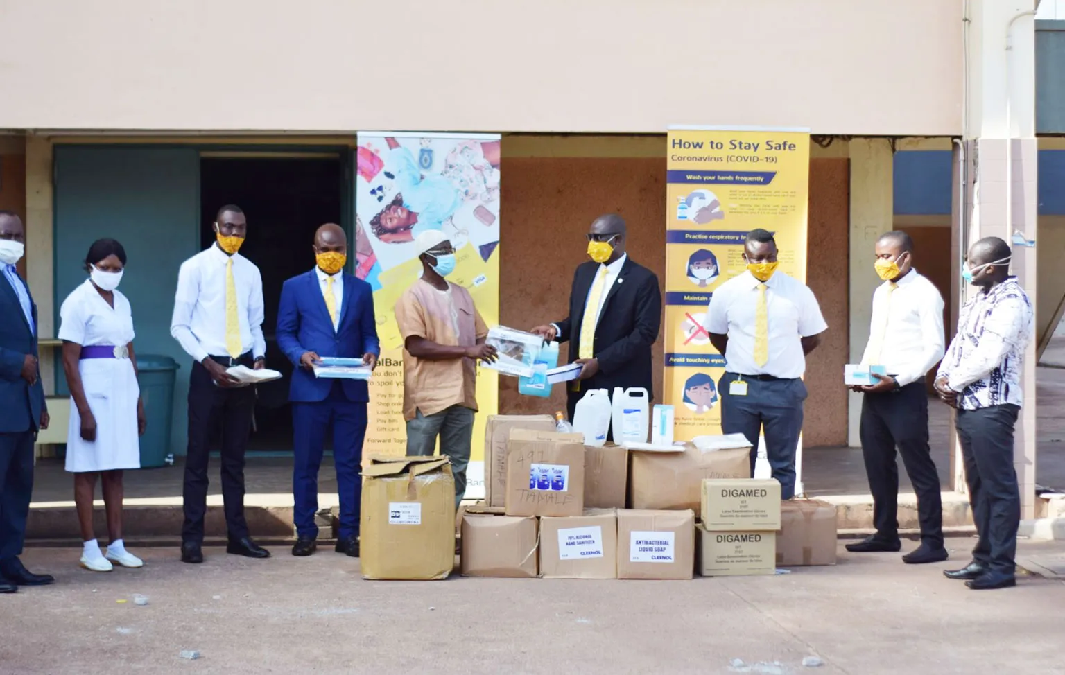 calbank donates personal protective equipment ppes