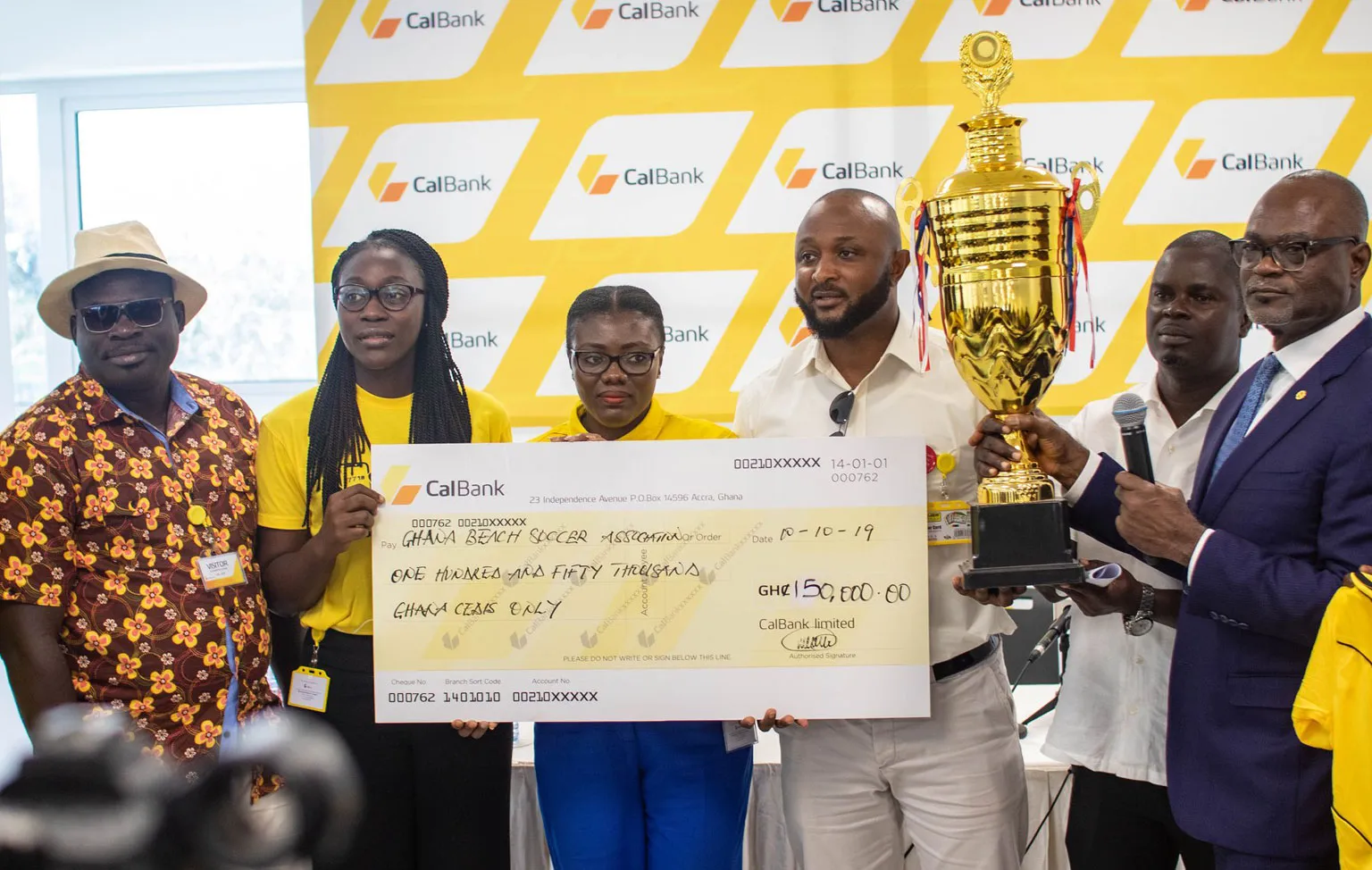 calbank increases its support to the ghana beach soccer association