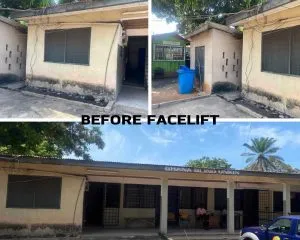 calbank national service personnel 2021/2022 batch gives facelift to the ghana blind union hostel
