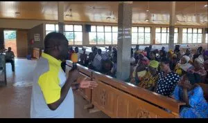 calbank promotes financial literacy for over 800 parents & younger learners at the holy family r:c school in techiman